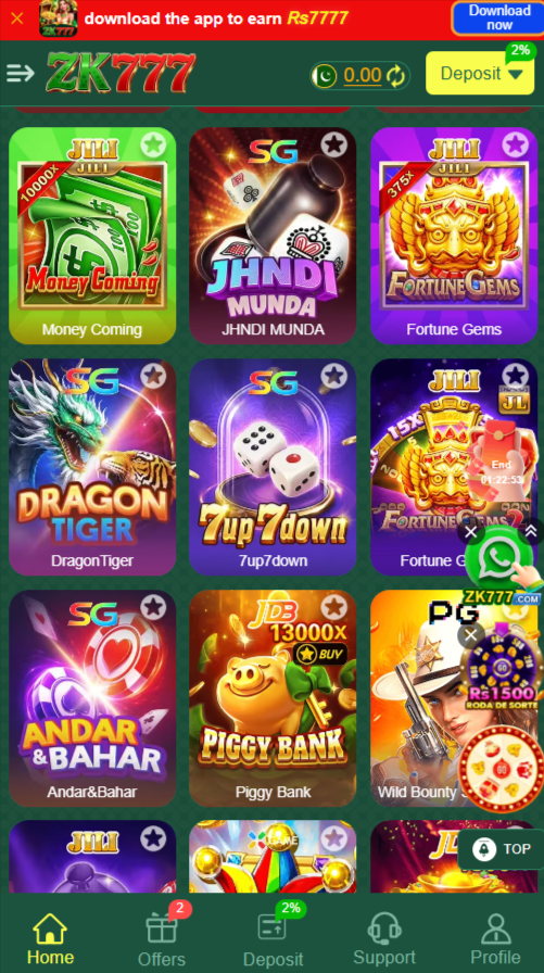 ZK777 Variety Categories